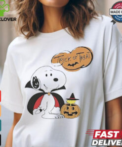 Snoopy Trick Or Treat Dracula Pumpkin Halloween hoodie, sweater, longsleeve, shirt v-neck, t-shirt