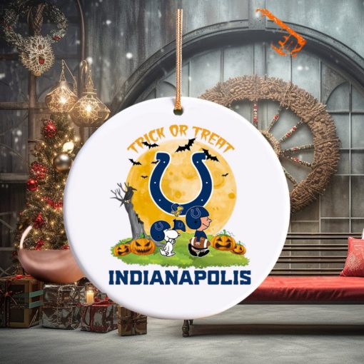 Snoopy Trick Or Treat Halloween Indianapolis Colts Ornament
