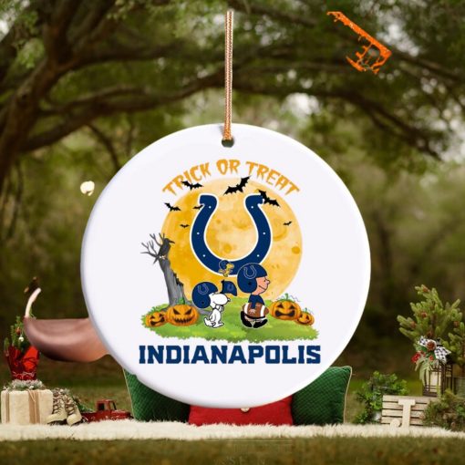 Snoopy Trick Or Treat Halloween Indianapolis Colts Ornament