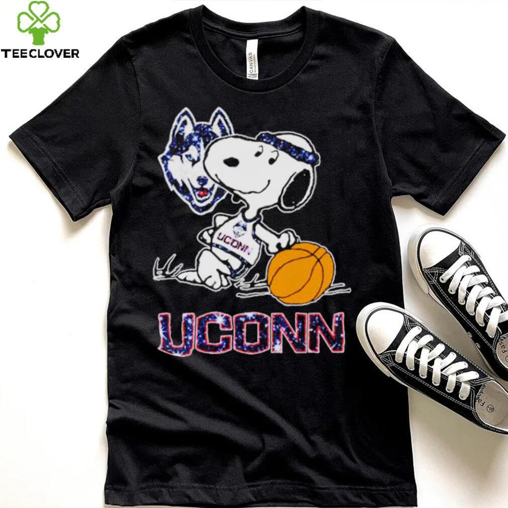 Snoopy Uconn Huskies basketball logo shirt Snoopy Uconn Huskies basketball logo shirt