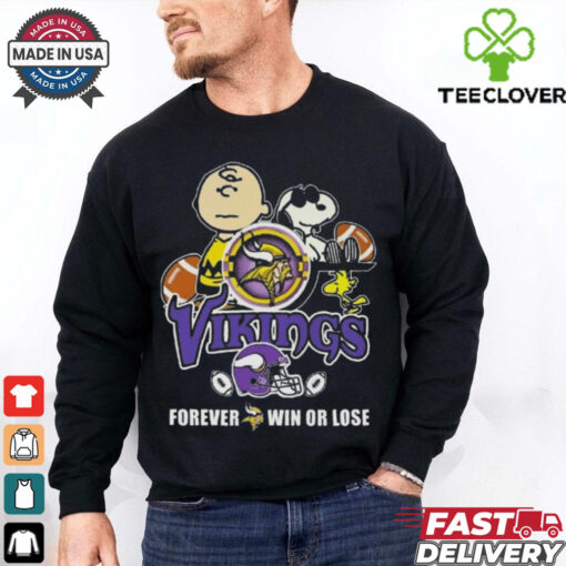 Snoopy Vikings Forever Win Or Lose Shirt