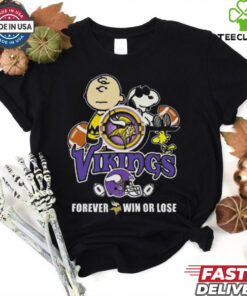 Snoopy Vikings Forever Win Or Lose Shirt