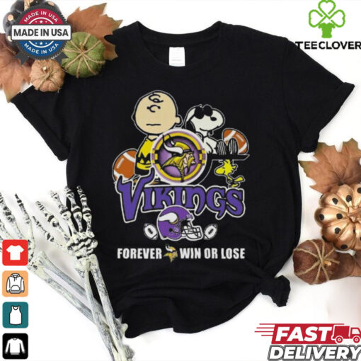 Snoopy Vikings Forever Win Or Lose Shirt