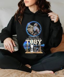 Snoopy Watching Sometimes I Need To Be Alone And Listen To Toby Keith Shirt