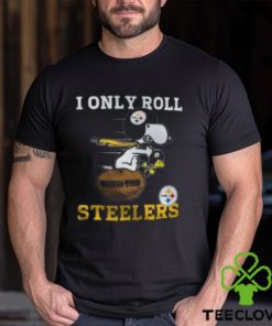 Snoopy Woodstock I Only Roll With The Pittsburgh Steelers Shirt 2 Snoopy Woodstock I Only Roll With The Pittsburgh Steelers Shirt