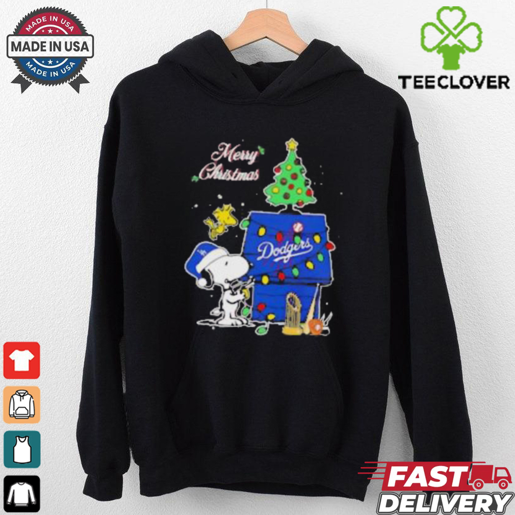 Snoopy Woodstock Merry Christmas Los Angeles Dodgers shirt Snoopy Woodstock Merry Christmas Los Angeles Dodgers shirt