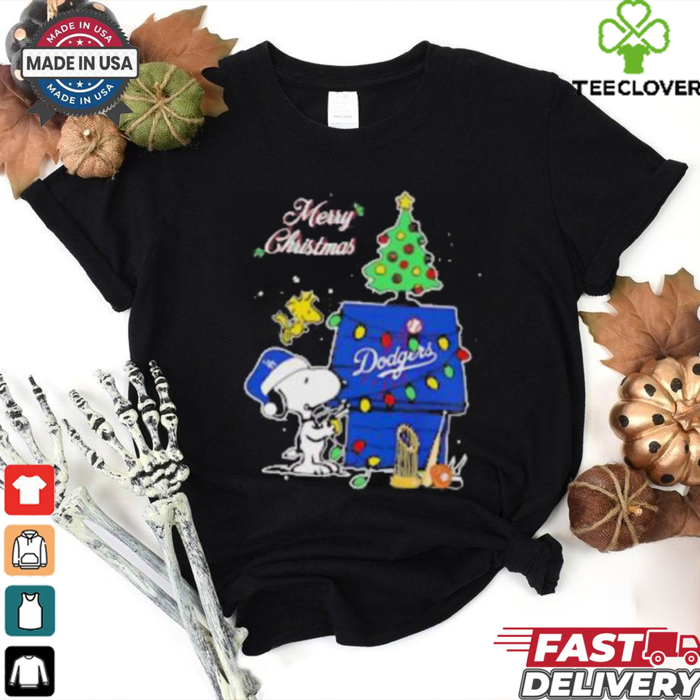Snoopy Woodstock Merry Christmas Los Angeles Dodgers shirt Snoopy Woodstock Merry Christmas Los Angeles Dodgers shirt
