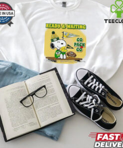 Snoopy Woodstock shirt ready and waiting Green Bay Packers go Packs go shirt for women
