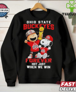 Snoopy X Ohio State Buckeyes Forever Not Just When We Win Shirt