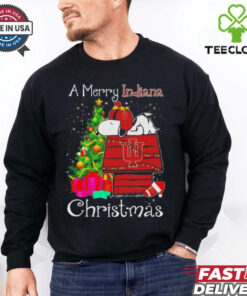 Snoopy a Merry Indiana Hoosiers Christmas shirt