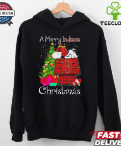 Snoopy a Merry Indiana Hoosiers Christmas shirt