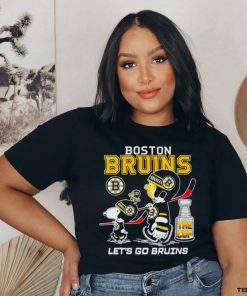 Snoopy and Charlie Brown Boston Bruins we want the cup let’s go Bruins shirt