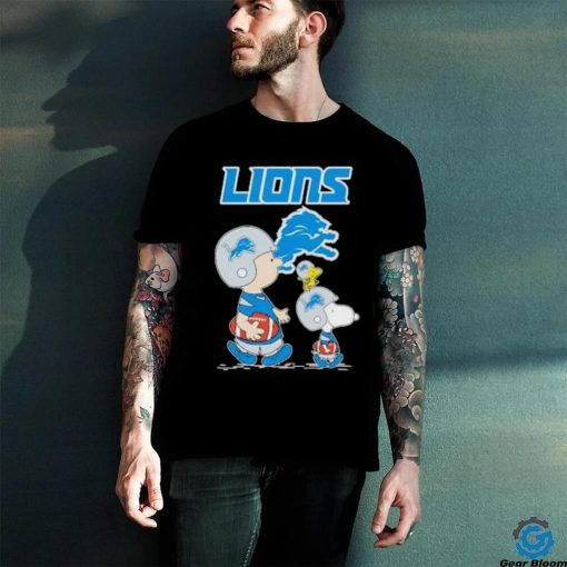 Snoopy and Charlie Brown Detroit Lions Peanut Shirt