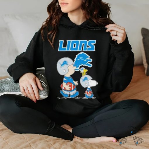 Snoopy and Charlie Brown Detroit Lions Peanut Shirt