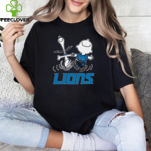 Snoopy and Charlie Brown Happy Detroit Lions Fans Shirts