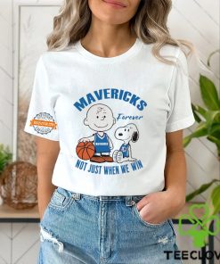 Snoopy and Charlie Brown Mavericks forever not just when we win hoodie, sweater, longsleeve, shirt v-neck, t-shirt