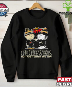 Snoopy and Charlie Brown Minnesota Wild forever not just when we win shirt