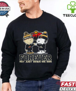 Snoopy and Charlie Brown Minnesota Wild forever not just when we win shirt