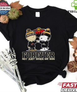 Snoopy and Charlie Brown Minnesota Wild forever not just when we win shirt