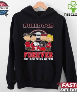 Snoopy and Friends Georgia Bulldogs Forever Not Just When We Win shirt