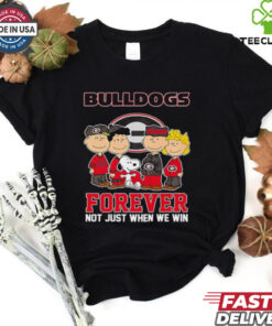 Snoopy and Friends Georgia Bulldogs Forever Not Just When We Win shirt