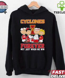 Snoopy and Friends Iowa State Cyclones Forever Not Just When We Win shirt