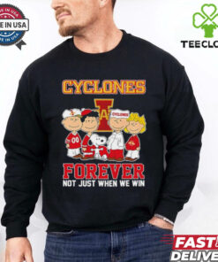Snoopy and Friends Iowa State Cyclones Forever Not Just When We Win shirt