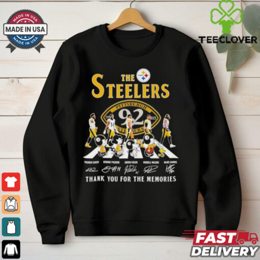 Snoopy and Friends The Pittsburgh Steelers Road Najee Harris Wilson Fields Pickens and Queen Signatures shirt