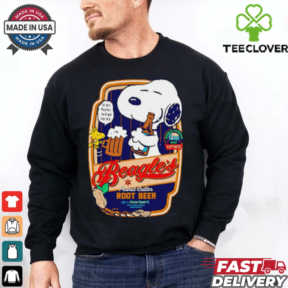 Snoopy and Woodstock Beagle’s Peanut Root Beer shirt Snoopy and Woodstock Beagle’s Peanut Root Beer shirt