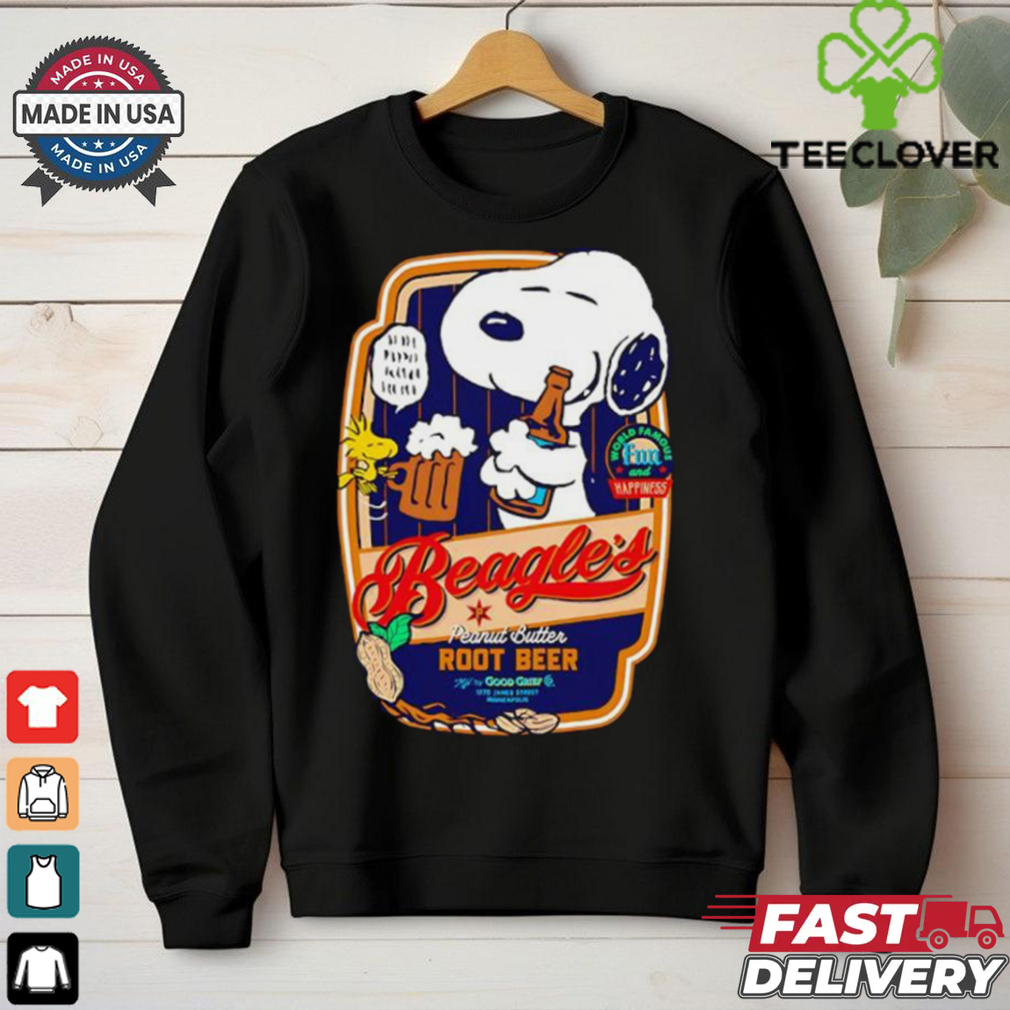 Snoopy and Woodstock Beagle’s Peanut Root Beer shirt Snoopy and Woodstock Beagle’s Peanut Root Beer shirt