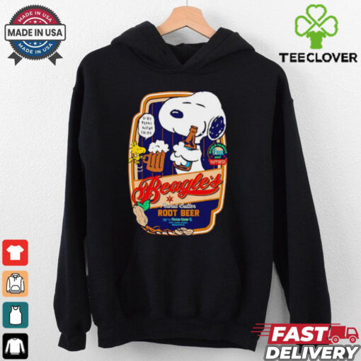 Snoopy and Woodstock Beagle’s Peanut Root Beer shirt