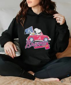Snoopy and Woodstock Car Atlanta Braves 2023 shirt