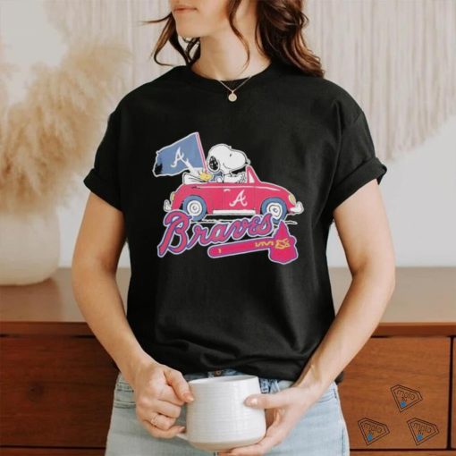 Snoopy and Woodstock Car Atlanta Braves 2023 shirt