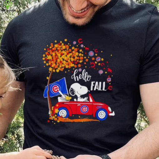 Snoopy and Woodstock Chicago Cubs hello fall shirt