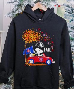 Snoopy and Woodstock Chicago Cubs hello fall shirt