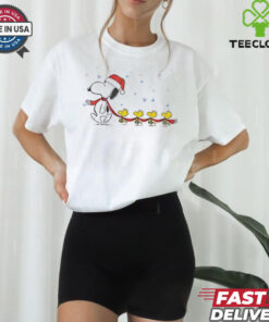 Snoopy and Woodstock Christmas Abbey Road shirt