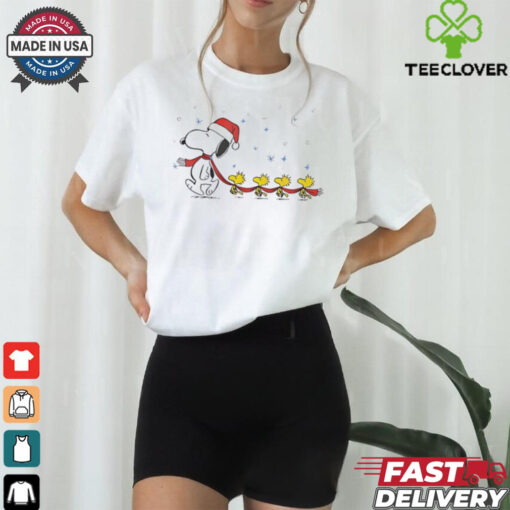 Snoopy and Woodstock Christmas Abbey Road shirt