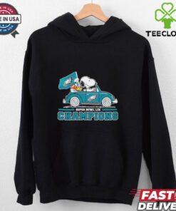 Snoopy and Woodstock Driver Super Bowl LIX Champions Philadelphia Eagles shirt