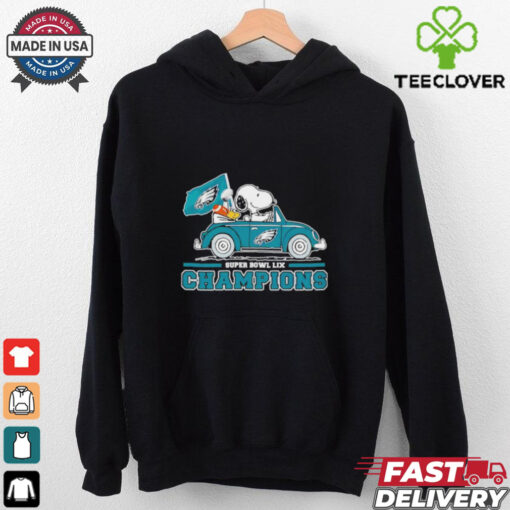 Snoopy and Woodstock Driver Super Bowl LIX Champions Philadelphia Eagles shirt