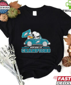 Snoopy and Woodstock Driver Super Bowl LIX Champions Philadelphia Eagles shirt