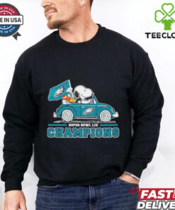 Snoopy and Woodstock Driver Super Bowl LIX Champions Philadelphia Eagles shirt