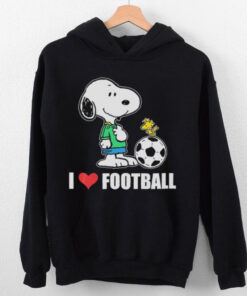 Snoopy and Woodstock I love football shirt