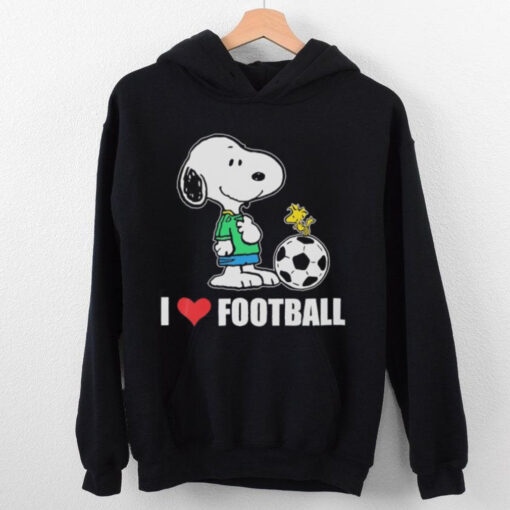 Snoopy and Woodstock I love football hoodie, sweater, longsleeve, shirt v-neck, t-shirt