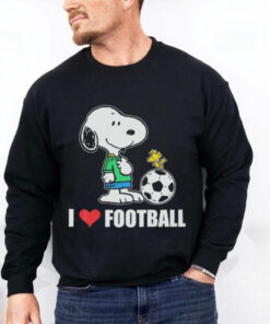 Snoopy and Woodstock I love football hoodie, sweater, longsleeve, shirt v-neck, t-shirt