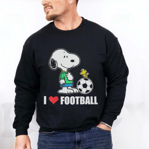 Snoopy and Woodstock I love football hoodie, sweater, longsleeve, shirt v-neck, t-shirt