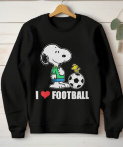 Snoopy and Woodstock I love football hoodie, sweater, longsleeve, shirt v-neck, t-shirt