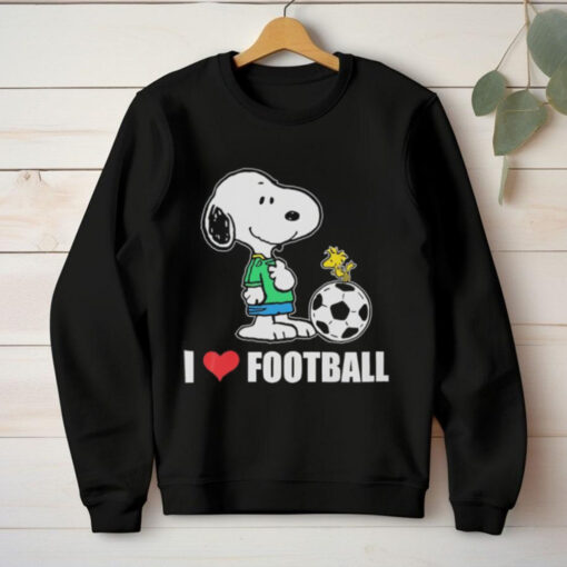 Snoopy and Woodstock I love football hoodie, sweater, longsleeve, shirt v-neck, t-shirt