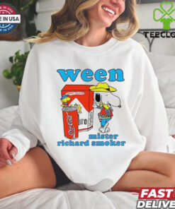 Snoopy and Woodstock Peanuts ween mister richard smoker shirt