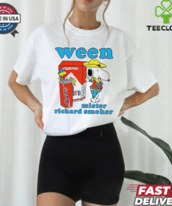 Snoopy and Woodstock Peanuts ween mister richard smoker shirt
