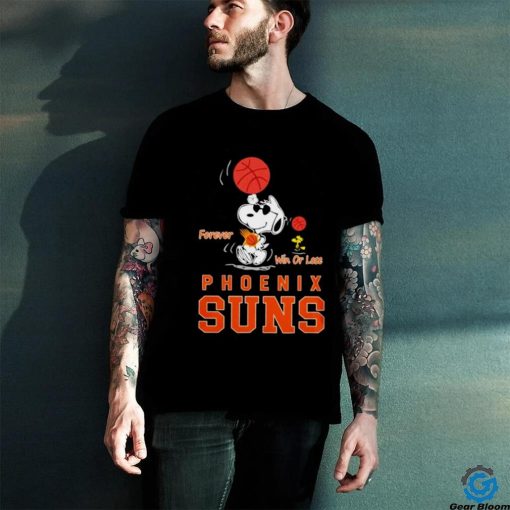 Snoopy and Woodstock Phoenix Suns forever win or lose 2024 hoodie, sweater, longsleeve, shirt v-neck, t-shirt